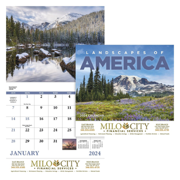 Landscapes of America - Stapled 13 Month Calendar
